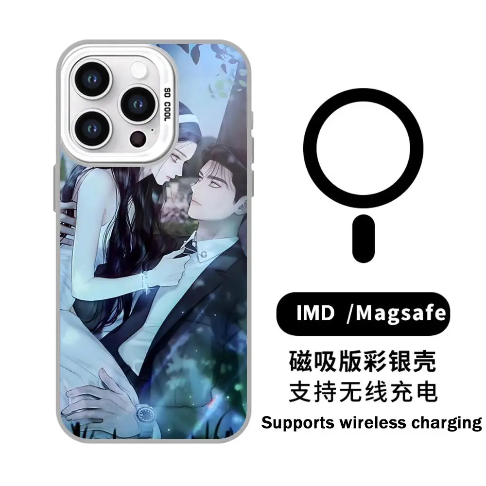 Serena manhwa Phone Case White Magnetic IMD Colorful Silver case for iPhone 17air 16e 15 14 13 12 11 Pro Max Plus - view 5