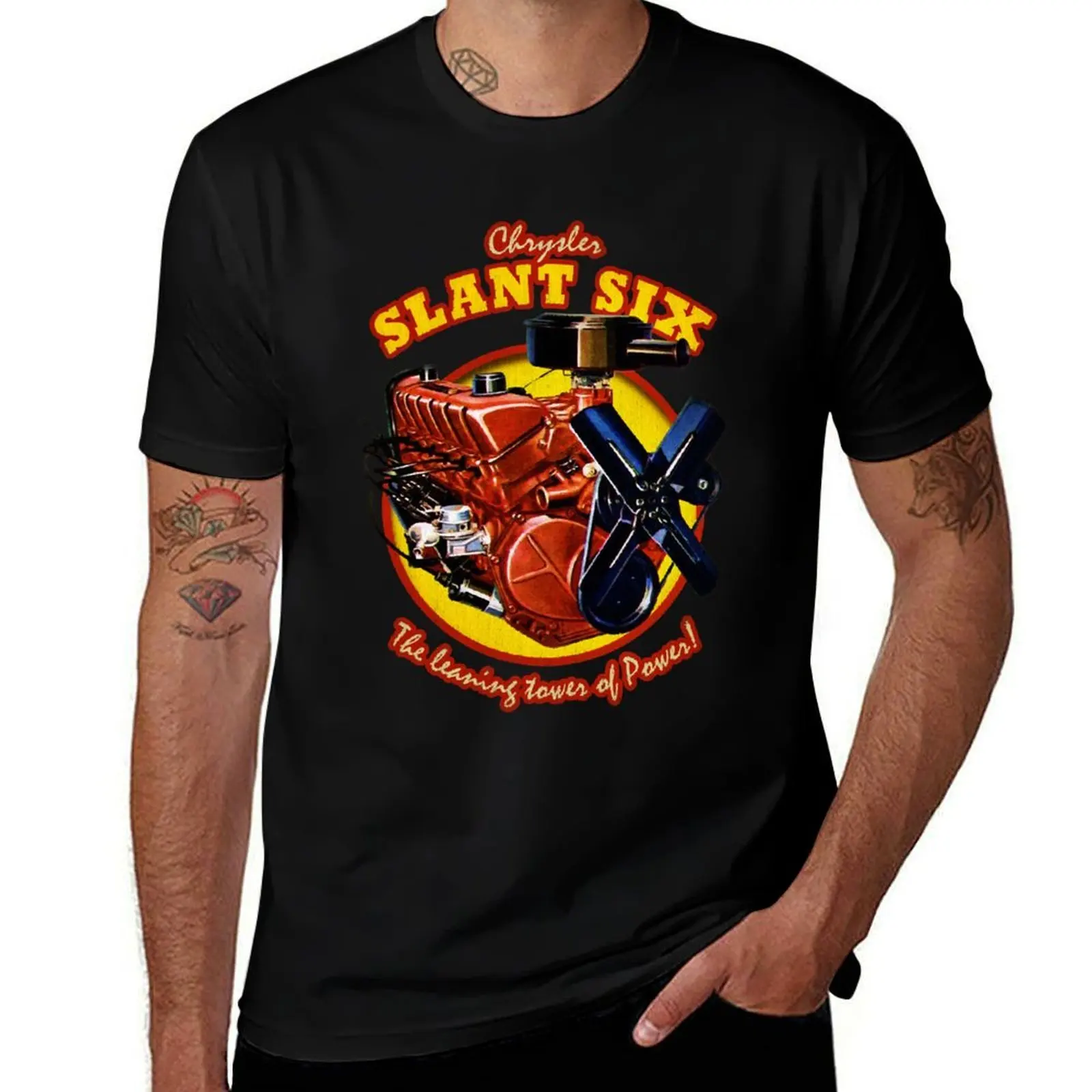

Slant 6 T-Shirt mens graphic t shirts man t shirt cotton t shirt men 100% cotton luxury brand T-shirt