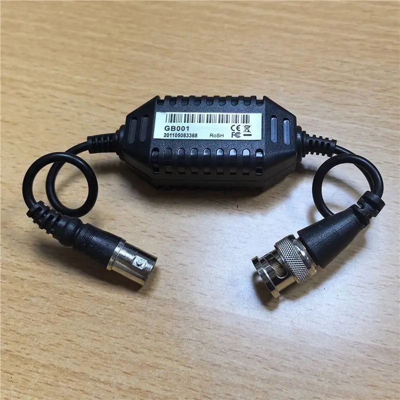 5X High Quality Ground Loop Isolator Video Balun Coaxial BNC Male To Female CCTV Anti-Jam No Power Required