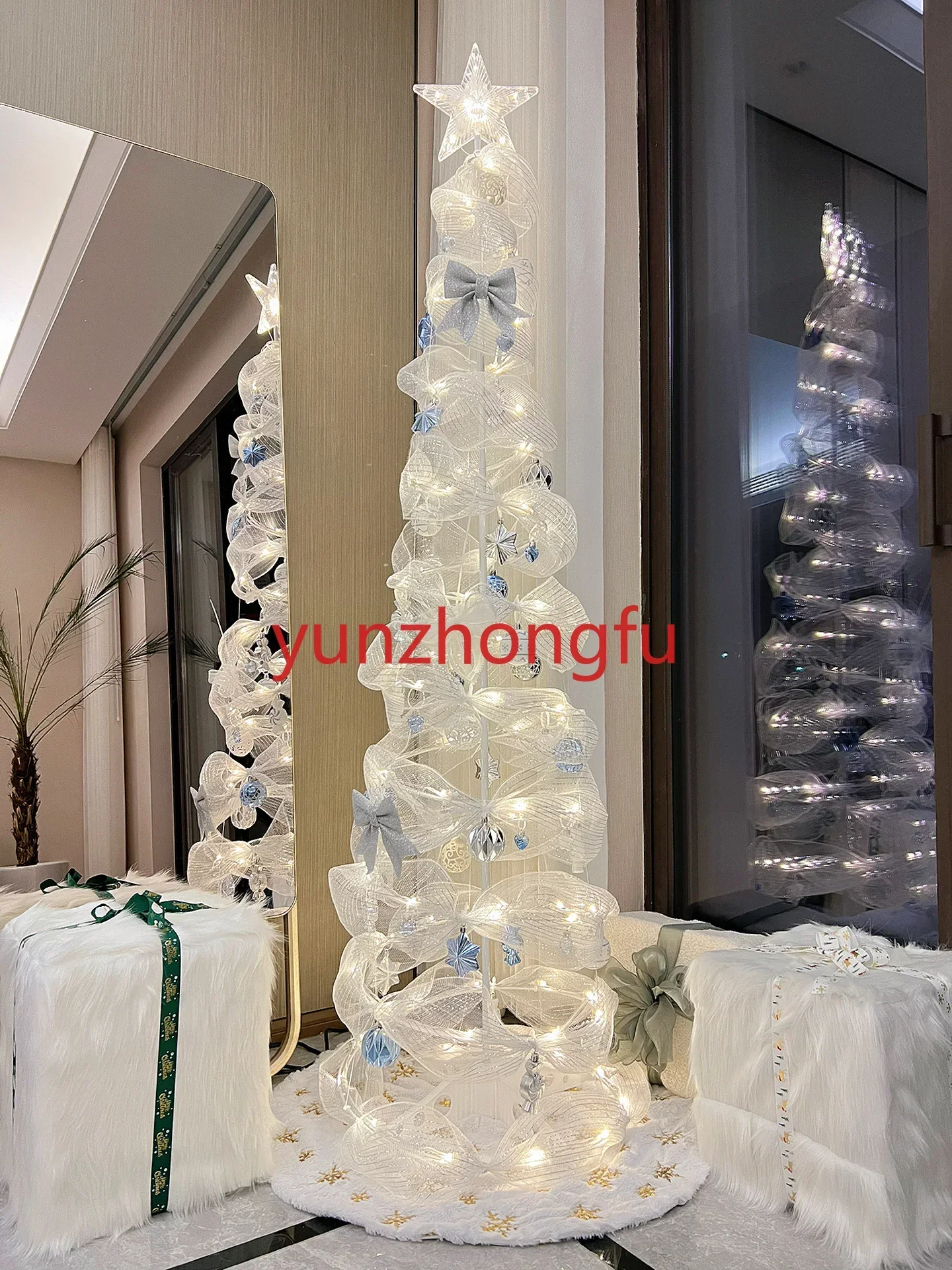 Target Christmas tree light string Xiaohongshu same led live broadcast atmosphere light decorative ornament gift DIY assembly