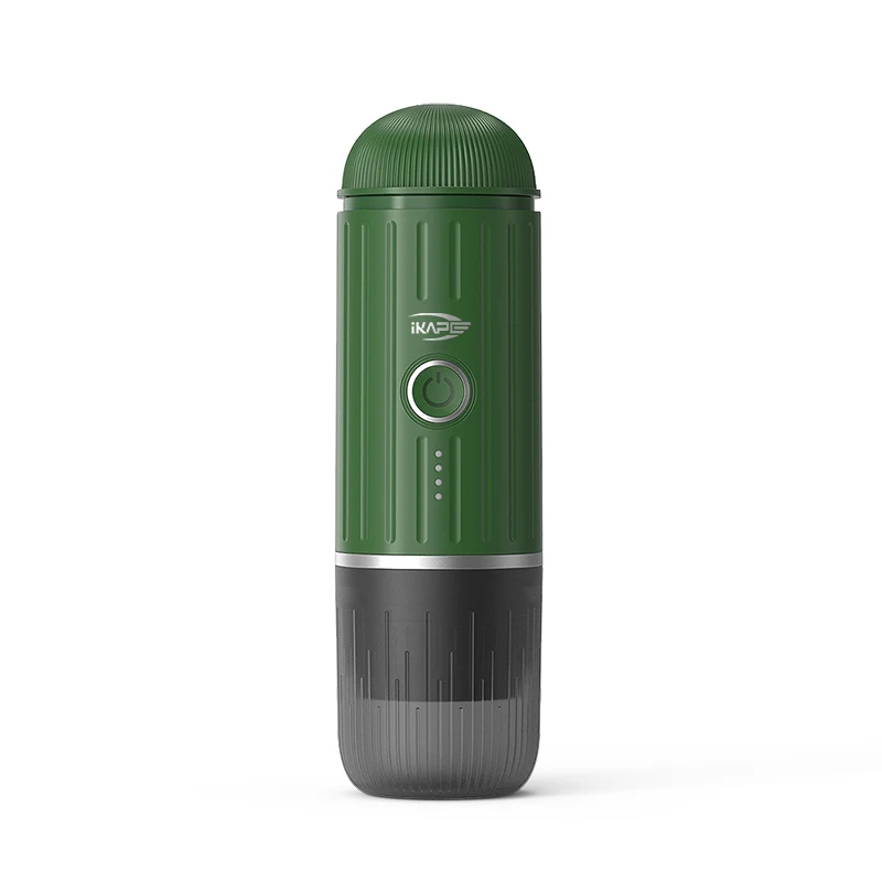 IKAPE Portable Electric Espresso Maker, Capsule Coffee Machine for Hot/Cold Water, Ground Coffee Machine for Hiking/Camping/Home