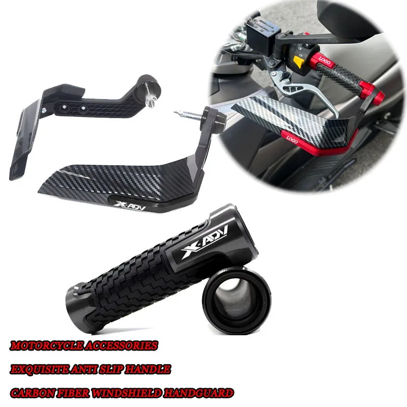 For XADV X-ADV XADV750 XADV 750 X-ADV750 Carbon Fiber Motorcycle Windshield Handguard, Anti Slip Grip,Motorcycle Accessories