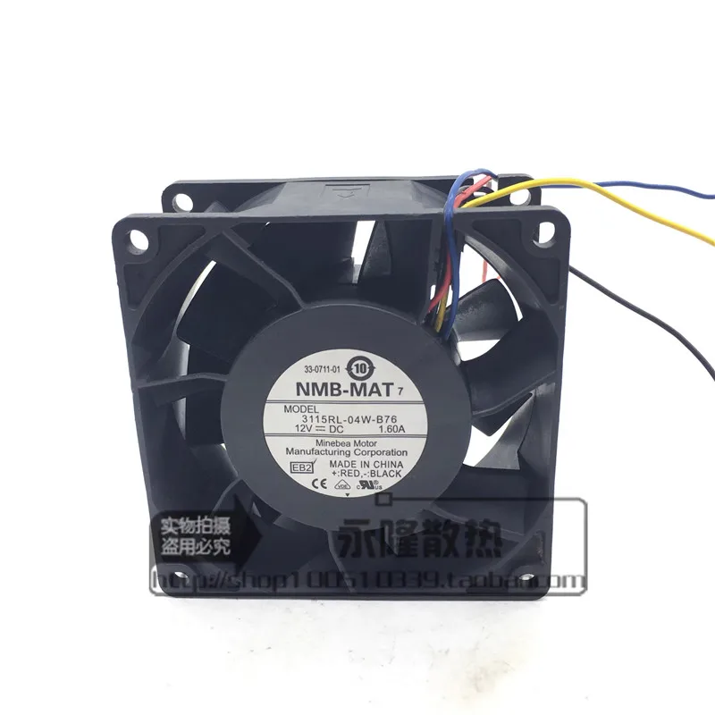 

Original 12v 1.60A 8038 8CM 3115RL-04W-B76 Violent Server Chassis Cooling Fan