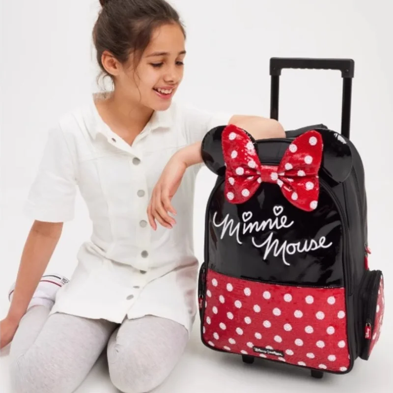 Australian Smiggle Schoolbag Female Minnie Backpack Children Knapsack Case Lunch Bag Water Cup Pen Bag Backpack Set Children Gif