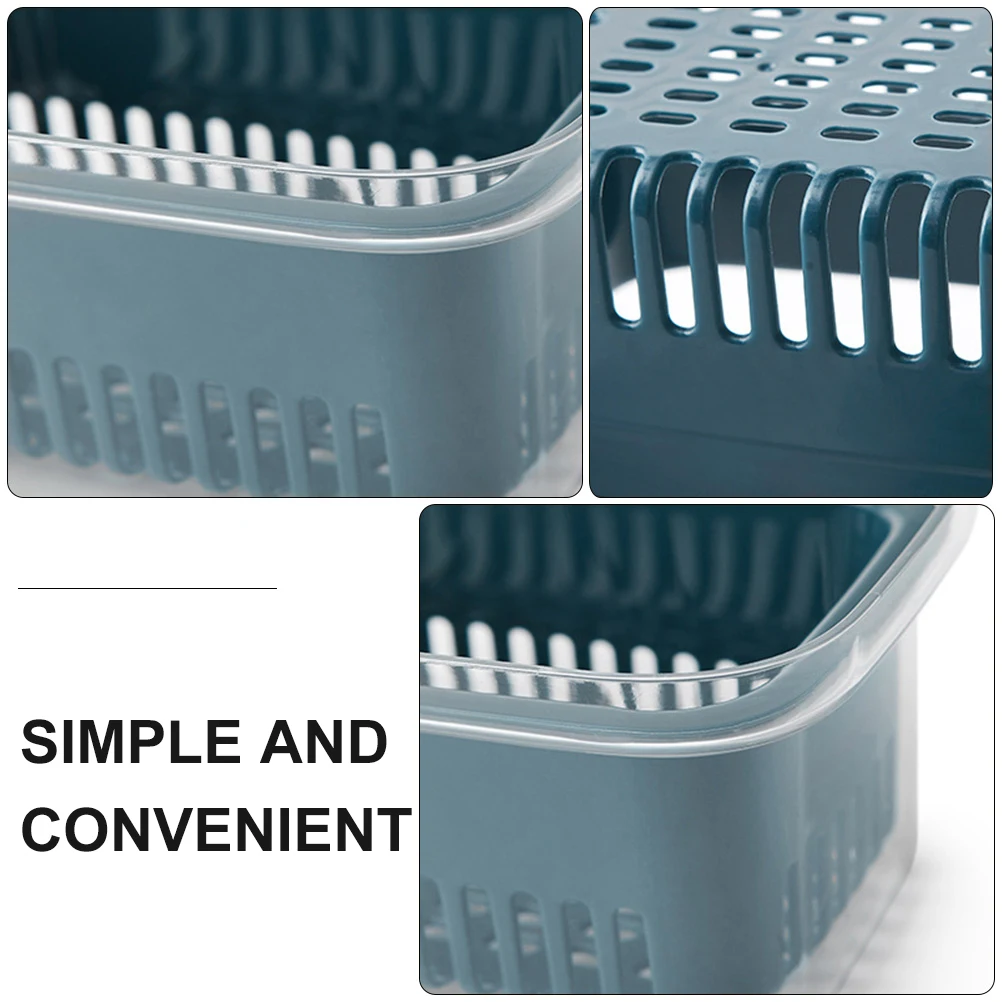 

Food Storage Containers Airtight Refrigerator Box Fresh Keeper Drainable Sliding Container Fruit Vegetable ganizer Taint