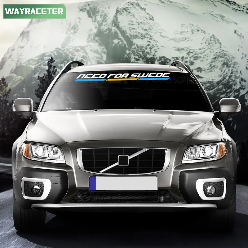 Sweden Flag Styling Creative Vinyl Decal Mirror Headlight Eyebrow Window Sticker For Volvo XC70 Cross Country Accessories