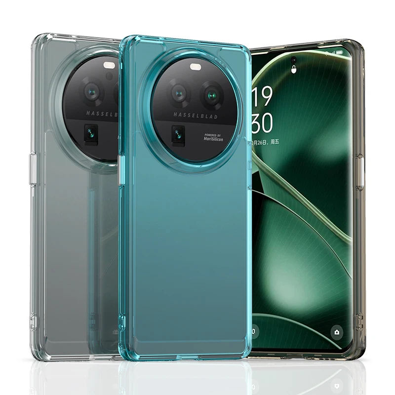 For OPPO Find X6 Pro Case Transparent Cover OPPO Find X6 Pro Funda Soft Flexible TPU Clear Back Bumper OPPO Find X6 Pro