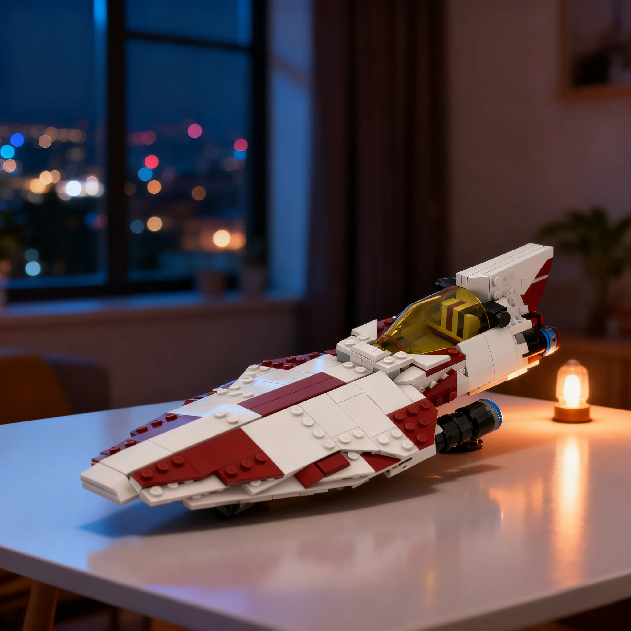 290pcs MOC Delta 7 Aethersprite Interceptor Star Battle Model Toy Building Blocks Architecture Christmas Gift Brick Kids Idea
