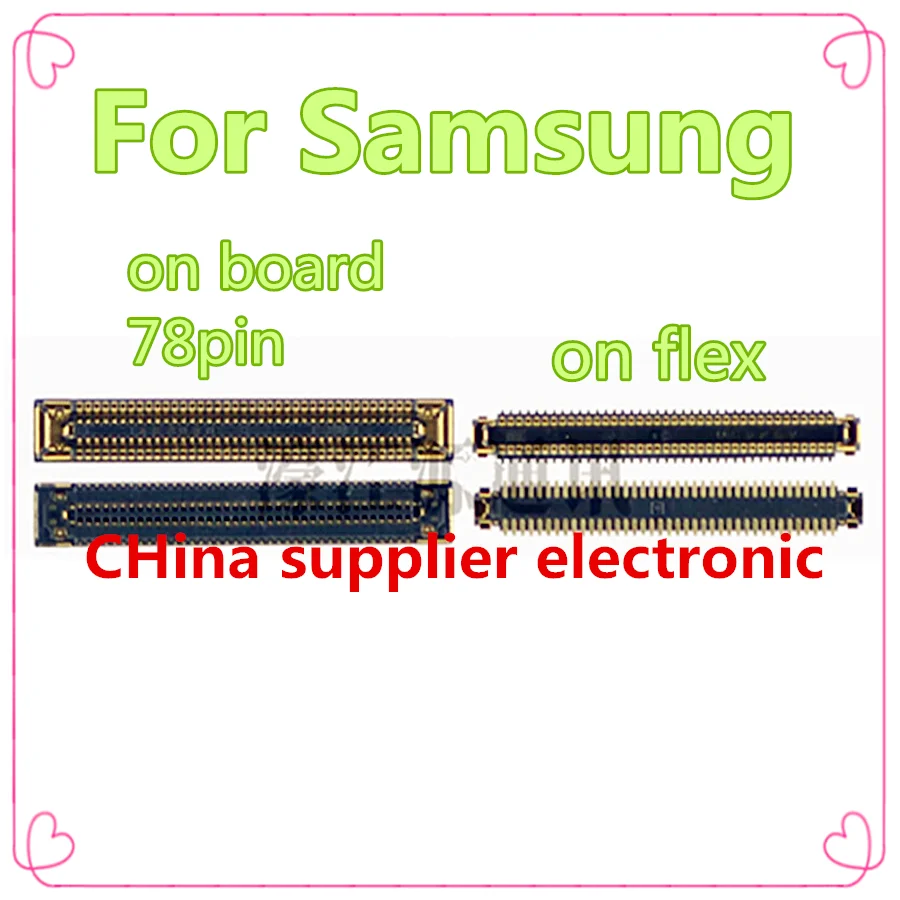 

For Samsung A12 A32 A52 A53 A72 Display Seat Main Board Cable 78pins Connector on Board Flex Inline Note20 10+ signal holder
