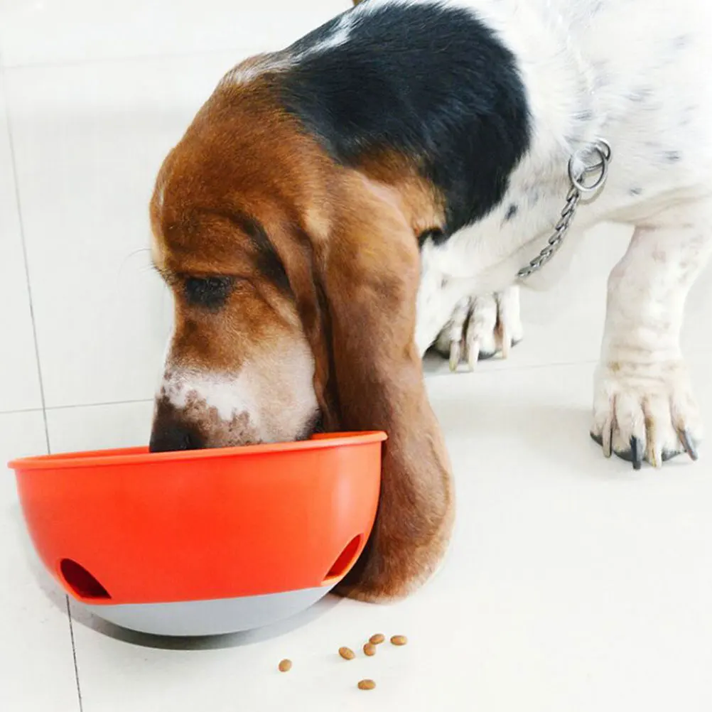

Bowl for Dogs Pet Fast Eaters Puppy Food Bowls Eating Dog Basins Eco Friendly Durable Material Lightweight Portable Plastic