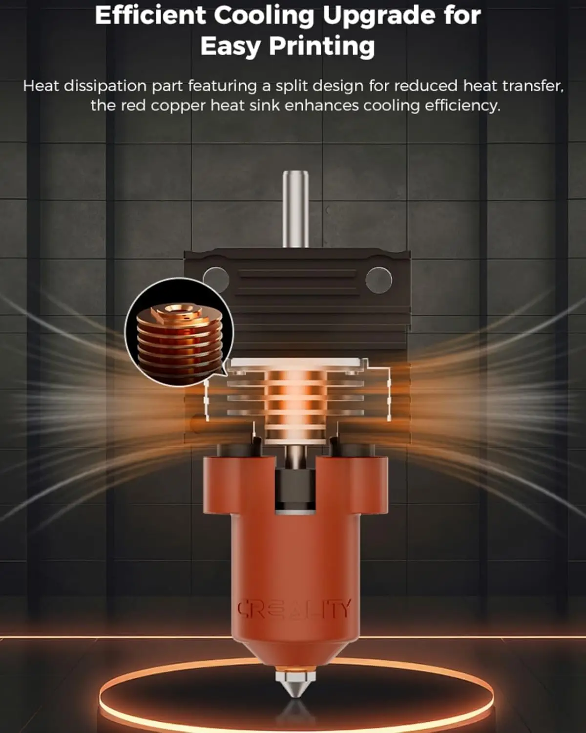Creality 2025, neue Version K1/K1 Max/K1C Keramik-Heizblock-Kit, Anschluss mit Schnalle, kompatibel mit K1/K1 Max/K1C/K1 SE – Detail 4