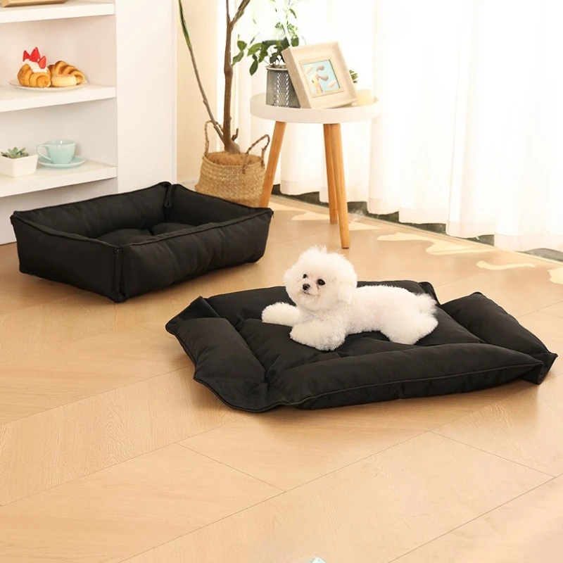 

Solid Color Waterproof Oxford Cloth Cat And Dog Bed Four Season Universal Scratch Resistant And Wear-Resistant Cat Dog Kennel