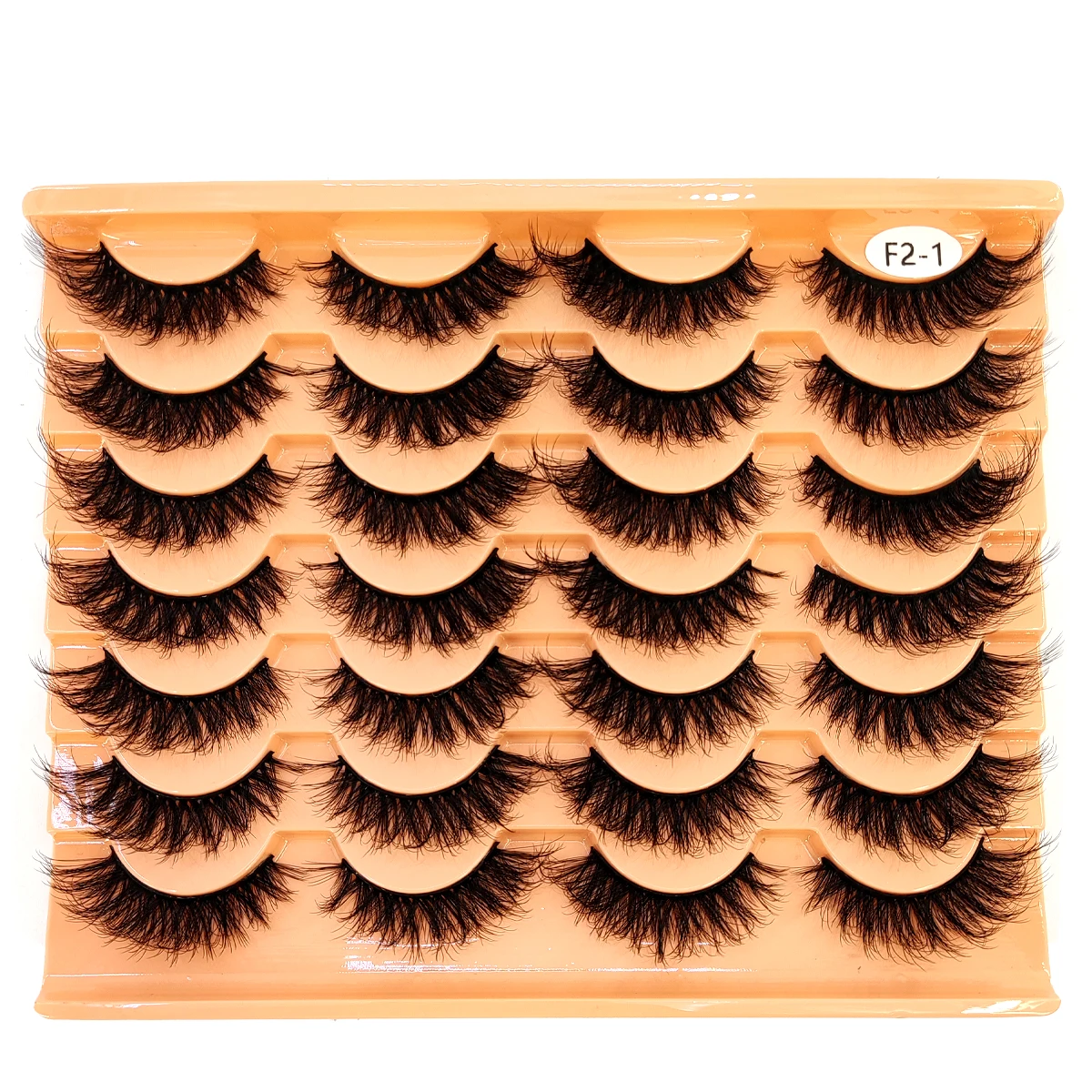 HBZGTLAD 14 Double Natural Appearance False Eyelash Thick and Fluffy Artificial Mink Eyelash Like Black Extended Cat Eyelash