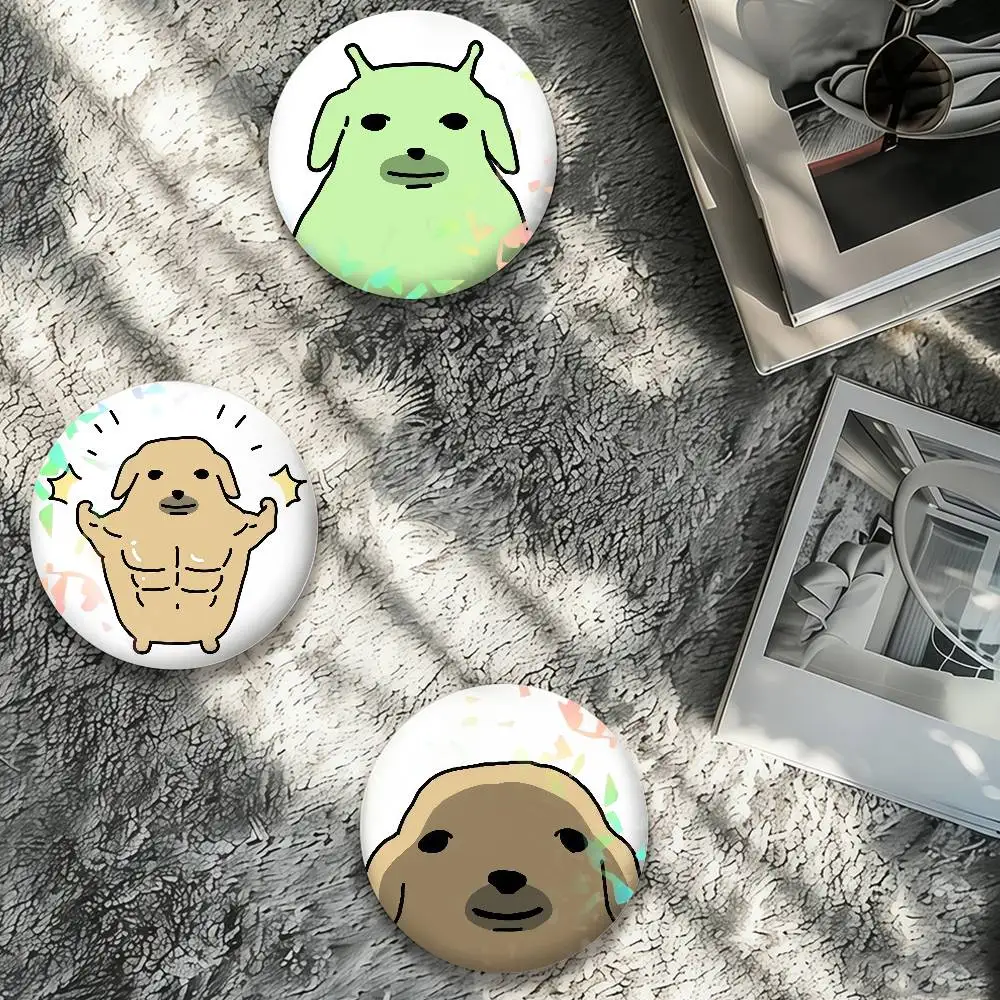 Cartoon Cute N-Nudaeng Laser Badge Creative Pins Brooch for Bag Clothes Hat Decor Gifts Fans Collect