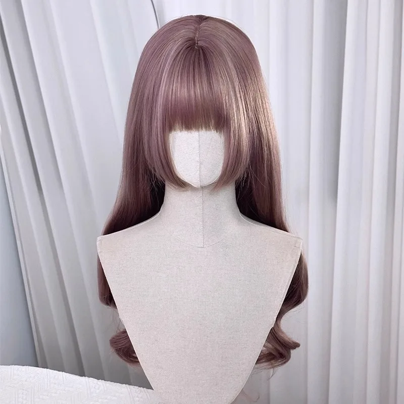 Xuchang Story Angel Macaron Little Angel Mass-Produced Female Long Curly Hair Cute Purple Lolita Natural Wig