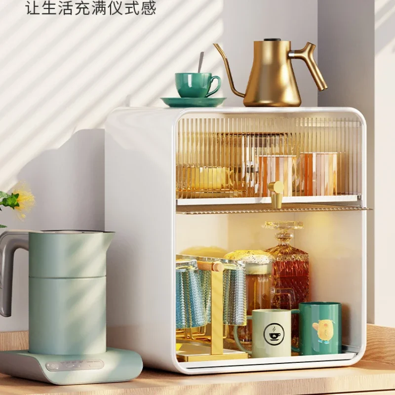 Shuaishi cup storage rack dust-proof cup holder kitchen bottle supplementary food cabinet Cup holder desktop glass holder