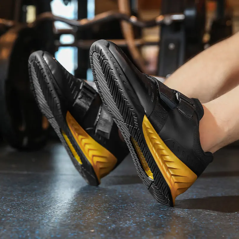 Zapatos de entrenamiento para levantamiento de pesas para hombre, calzado deportivo de alta calidad para gimnasio en interiores, marca de lujo, sentadillas, 2024