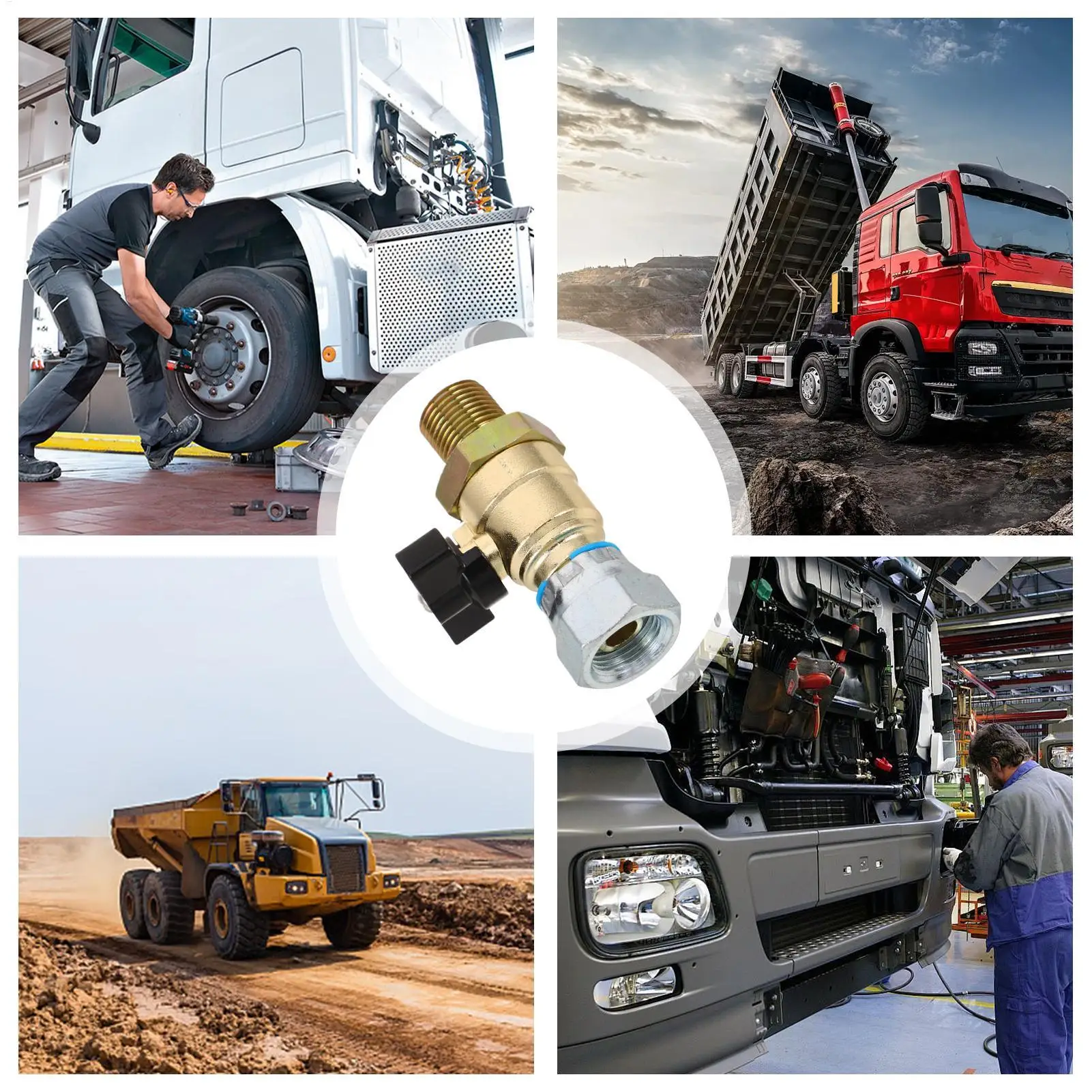 Car Air Brake Cutoff Valve Rustproof Easy-Install Precise Tool Vehicle Front Brake Cutoff Replace Valve For Wet Road Seasonal