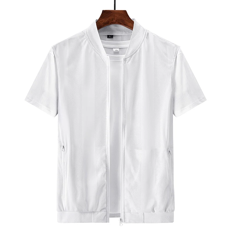 Chaleco hueco de malla para hombre, abrigo deportivo transpirable para exteriores, chaleco de ocio de diseño de alta calidad, Verano