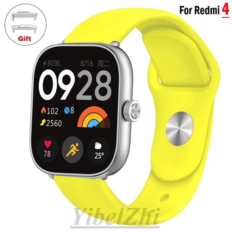 Soft Silicone Bracelet for Redmi watch 4 strap SmartWatch WristBand Accessories Sport  Watchband correa for xiaomi mi band 8 pro