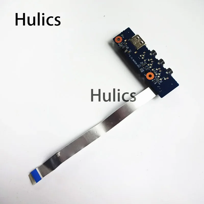 Hulics Used FOR Clevo Sager W350ST USB Audio Port Board With Cable 6-71-W35S8-D01