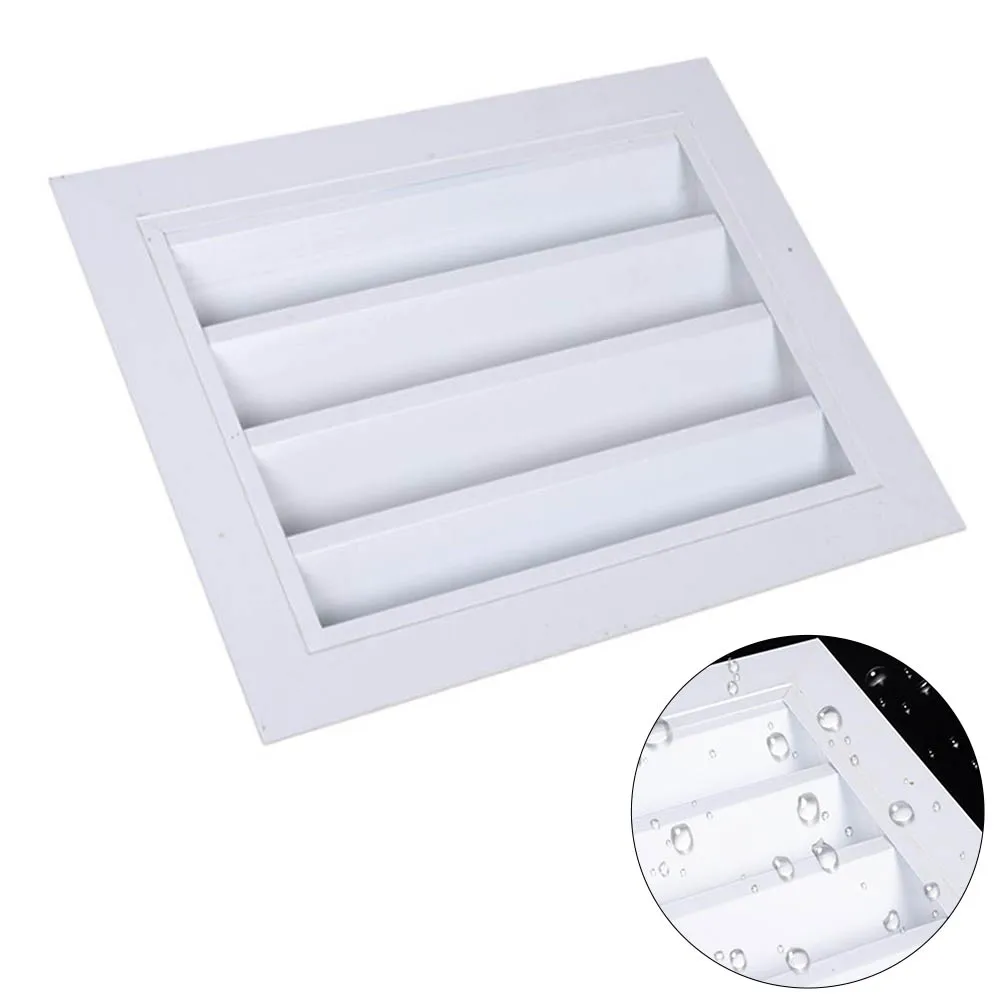 1Pc Air Vent 200-400mm Aluminum Louver Vent Grille Cover Square Vent Grille Ventilation Cover For Home