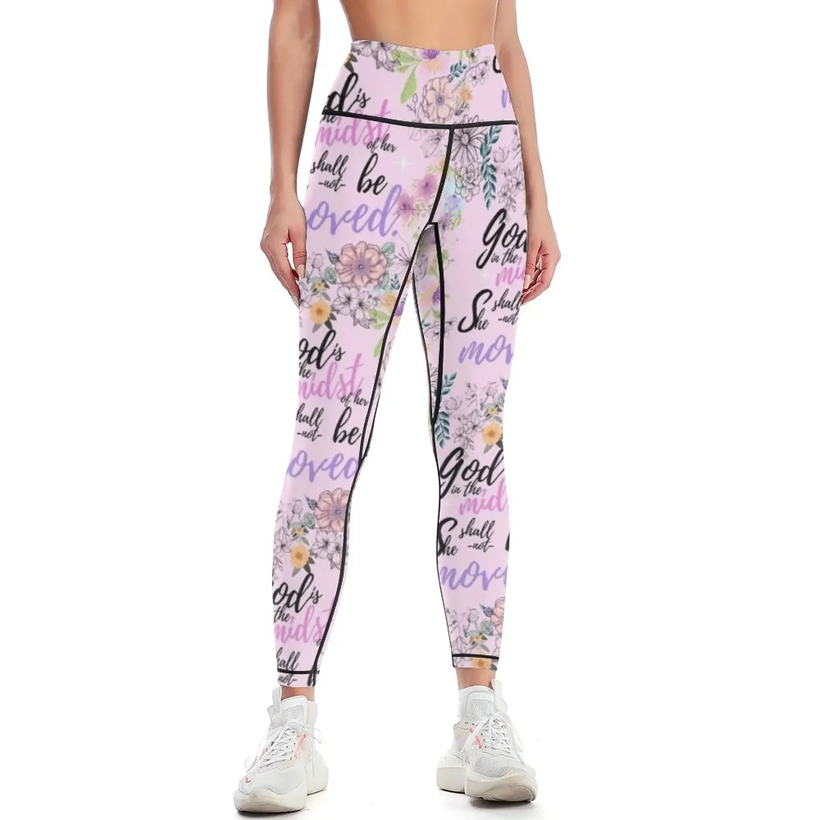 

God in her midst Leggings harem pants sport pants Women's gym fitness set gym Womens Leggings