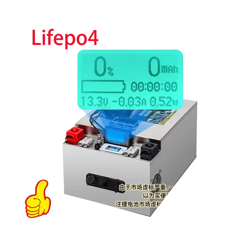 Bateria genuína do fosfato do ferro do lítio, energia nova com Coulomb incorporado, detector da capacidade, capacidade completa, LiFePO4, 12V, 24V