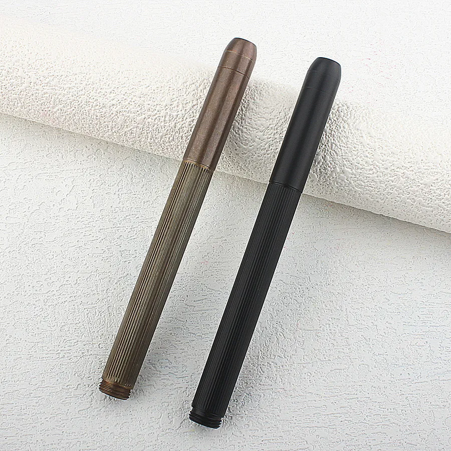 

1pc Luxury Metal Fountain Pen Matte Black F/EF Nib Stationery Office School Supplies Gift Pen