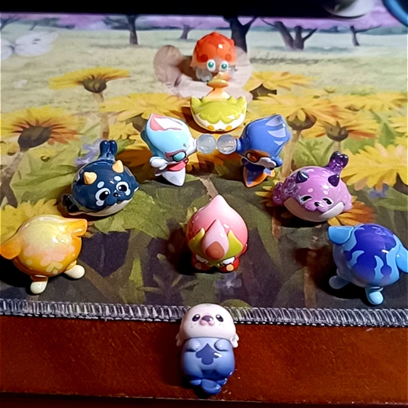 

Genshin модная мини-сумка с глухой коробкой, оригинальная морская серия, фэнтезийные биологические хроники, Коллекционная модель аниме, игрушки, украшения, подарки