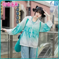 Original Hatsune Miku Skin Coat Men Women Hoody Outdoor Casual Sun Protection Jacket Windproof Coat Vocaloid Cosplay Clothing