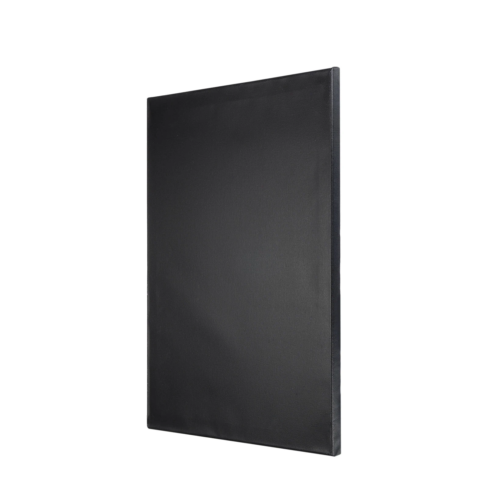 2/4Pc Black Painting Canvas Panel Rectangle Wood Frame Stretched Blank Artist Canvas Board Panels for Gouache Acrylic Watercolor