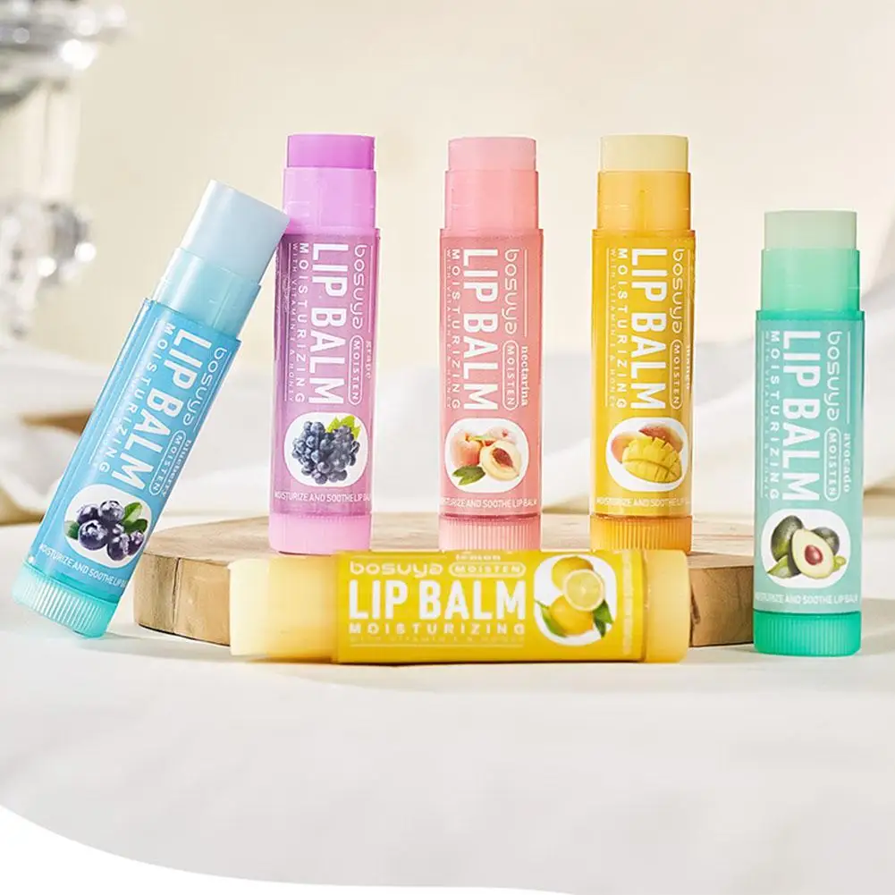 6-teiliges Lippenbalsam-Set mit verschiedenen Fruchtaromen - Feuchtigkeitsspendend, pflegend & beugt rissigen Lippen vor - Pflege für trockene Lippen & feine Linien – Detail 13