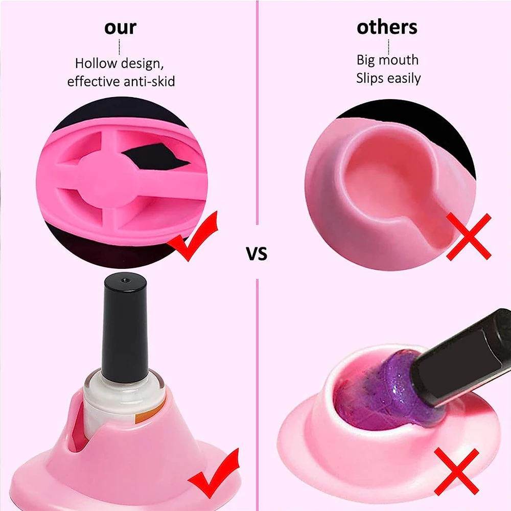 Porte-vernis à ongles en Silicone, support de bouteille Anti-déversement, bricolage Salon de manucure, organisateur d'ongles, présentoir, outils d'art des ongles, accessoires