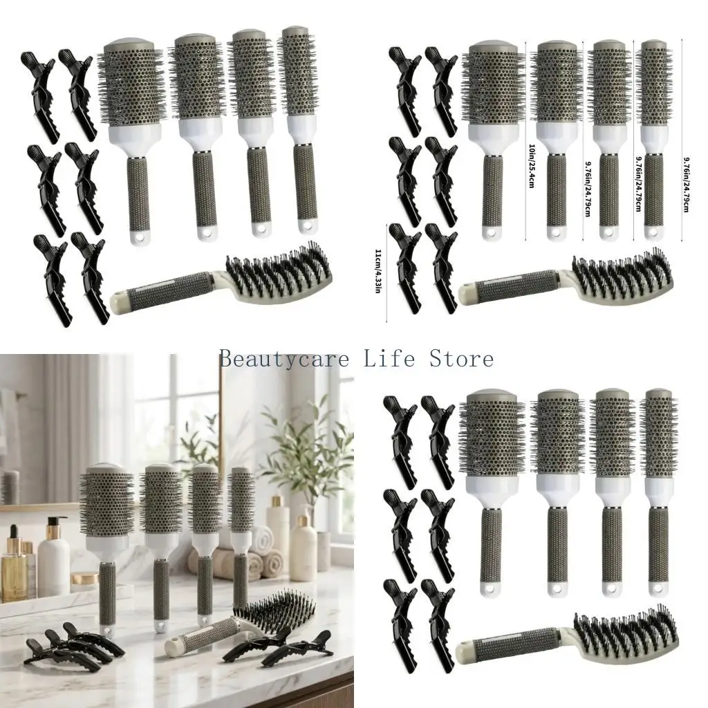 652C Advanced Hair Brushing System With And Ergonomic Handle Design