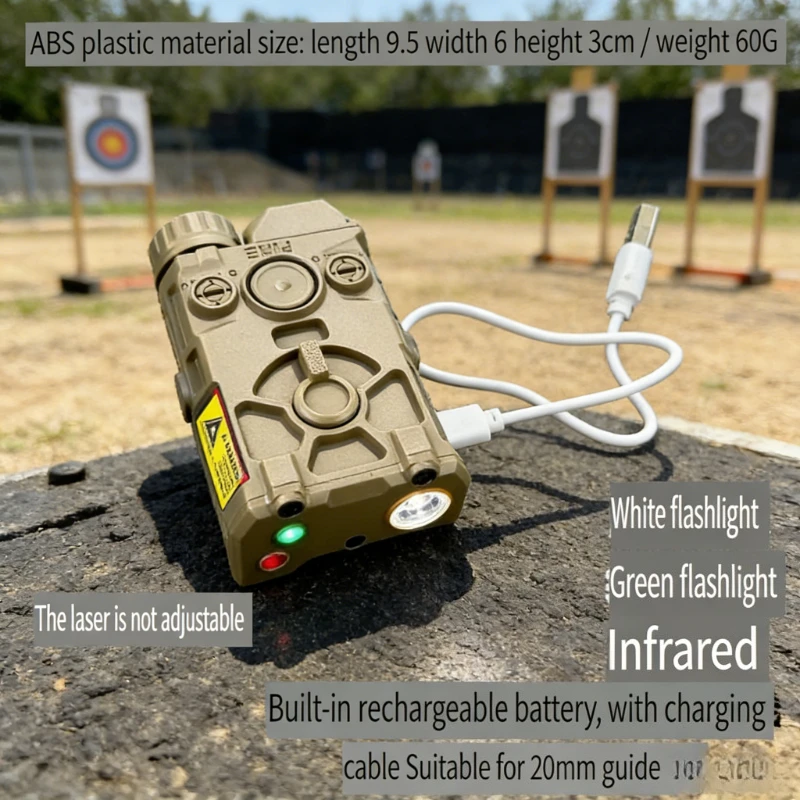 

Тактический лазерный фонарь OGL 3-в-1: красный лазер/зеленый фонарь для выживания/фонарь с USB-зарядкой, крепление на 20-мм планку для страйкбола и охоты