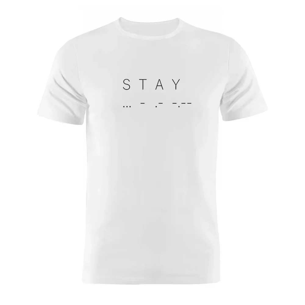 

Футболка из 100% хлопка с принтом Interstellar Stay, подарочная футболка с рисунком