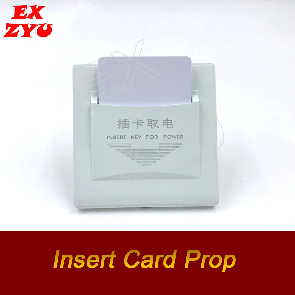 Insert Card Prop Find the Cards and Insert into Card Slot to Unlock Escape Room Props EXZYU