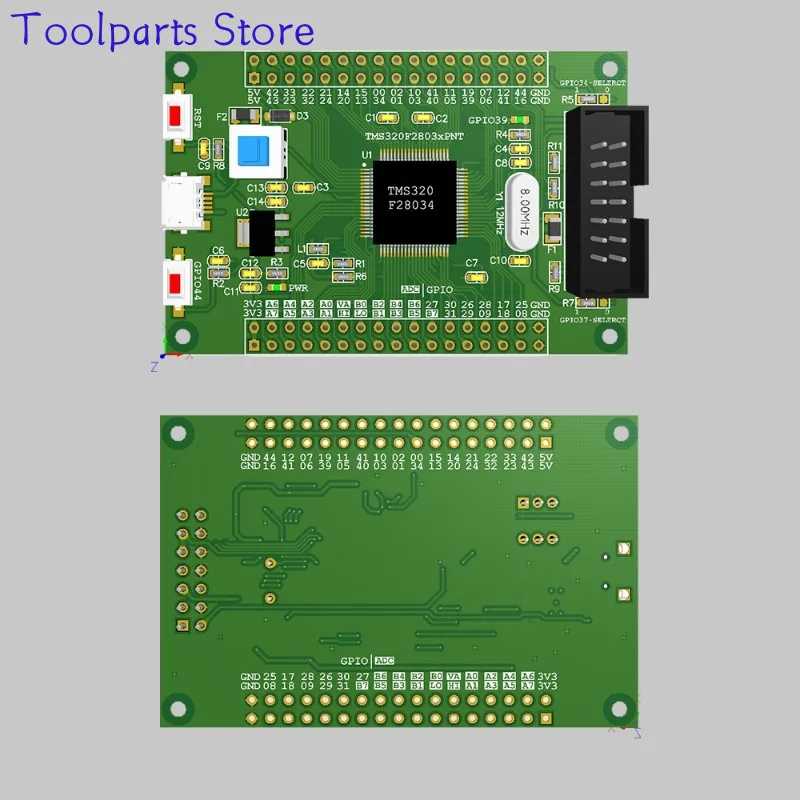 บอร์ดหลัก DSP28035บอร์ดพัฒนา TMS320F28034PNT Ti C2000ระบบขั้นต่ำ