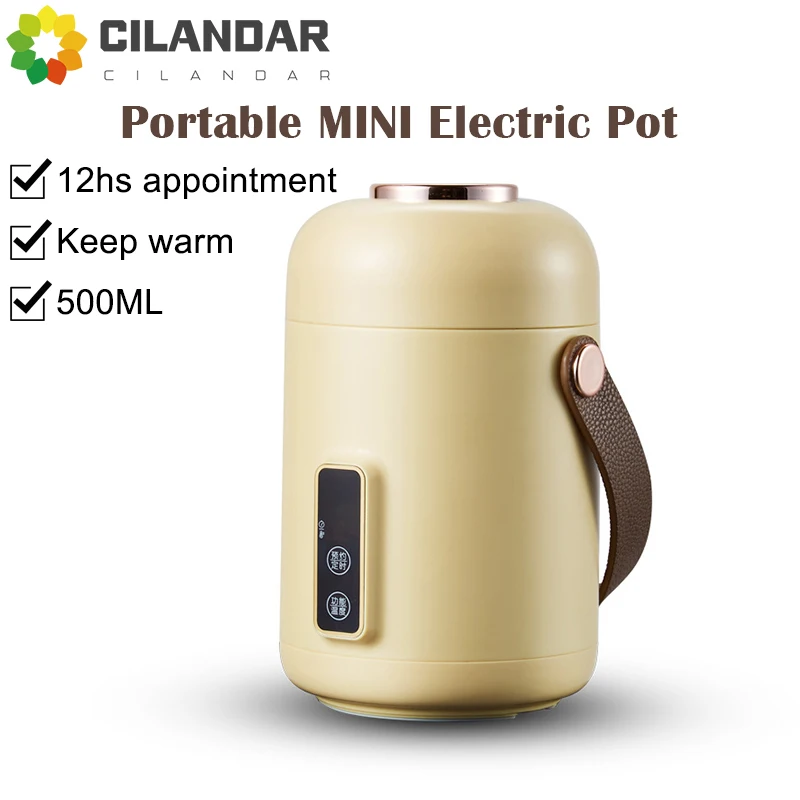 

Electric hot water cup portable fast Rice Cooker household electric stew pot mini automatic soup and porridge auxiliary food