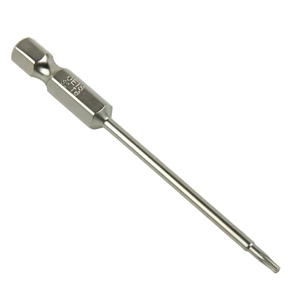 

Accessories Screwdriver Hand Tools Silver T6-T40 Magnetic Magnetisch Silber Alloy Steel Electroplating Hex Shank