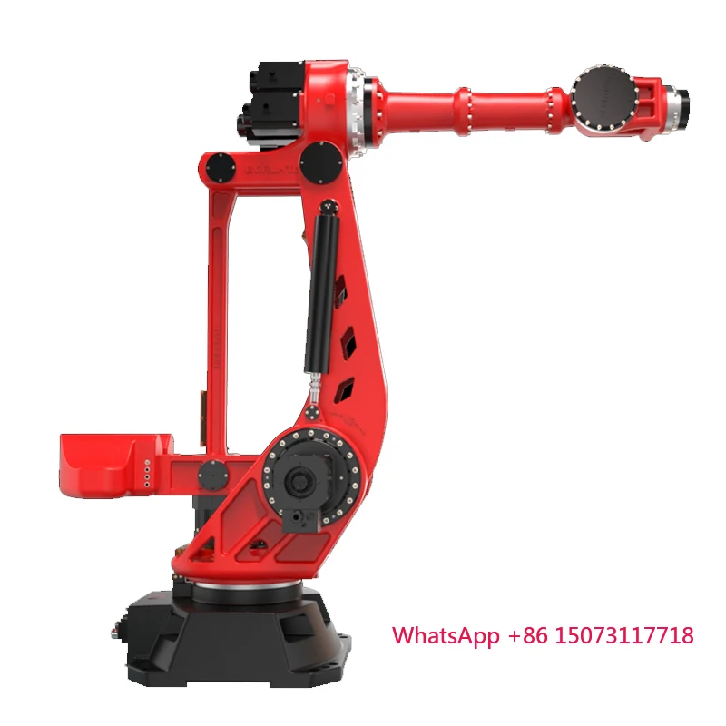 Venda quente 500kg carga útil 3050mm braço span universal 6 eixos articulado robô industrial braço plc motor servo-unidade elétrica ip40