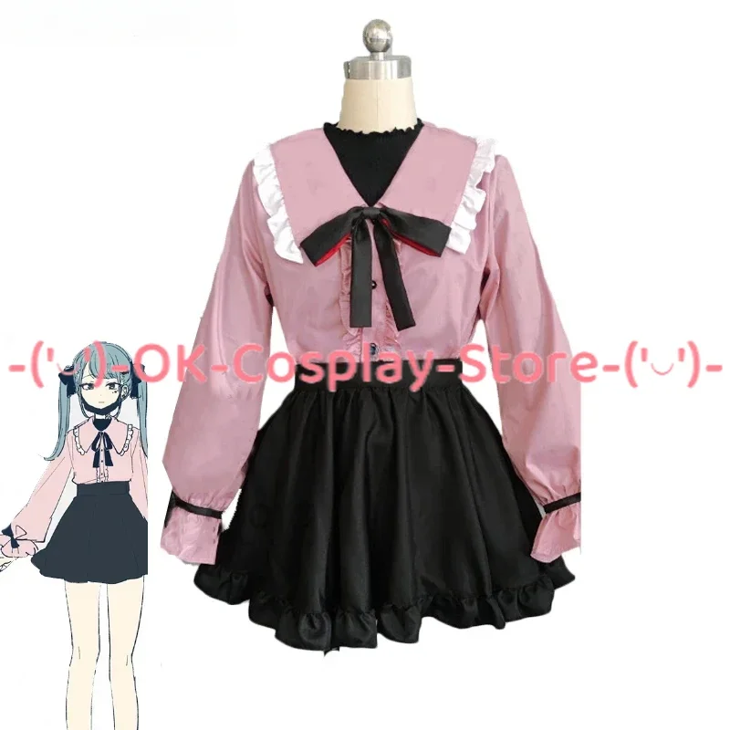 Jogo projeto sekai colorido palco cosplay traje feminino bonito vestido rosa para cosplay halloween carnaval uniforme feito sob encomenda