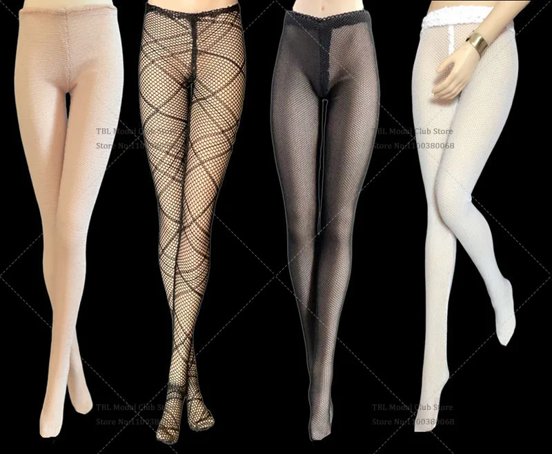 In Stock 1/6 Women Soldier Lace Pantyhose High Rise Socks Anti Staining Stockings For 12 Inch PH TBL Action Figures Doll