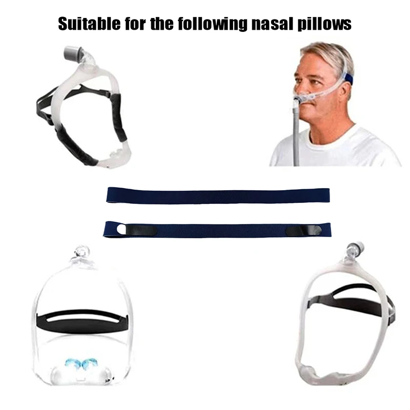 Replacement Headgear Strap Universal Cpap Mask Nasal Mask Head Strap Elastic Anti-snoring Headband Respirator Masks Head Belts