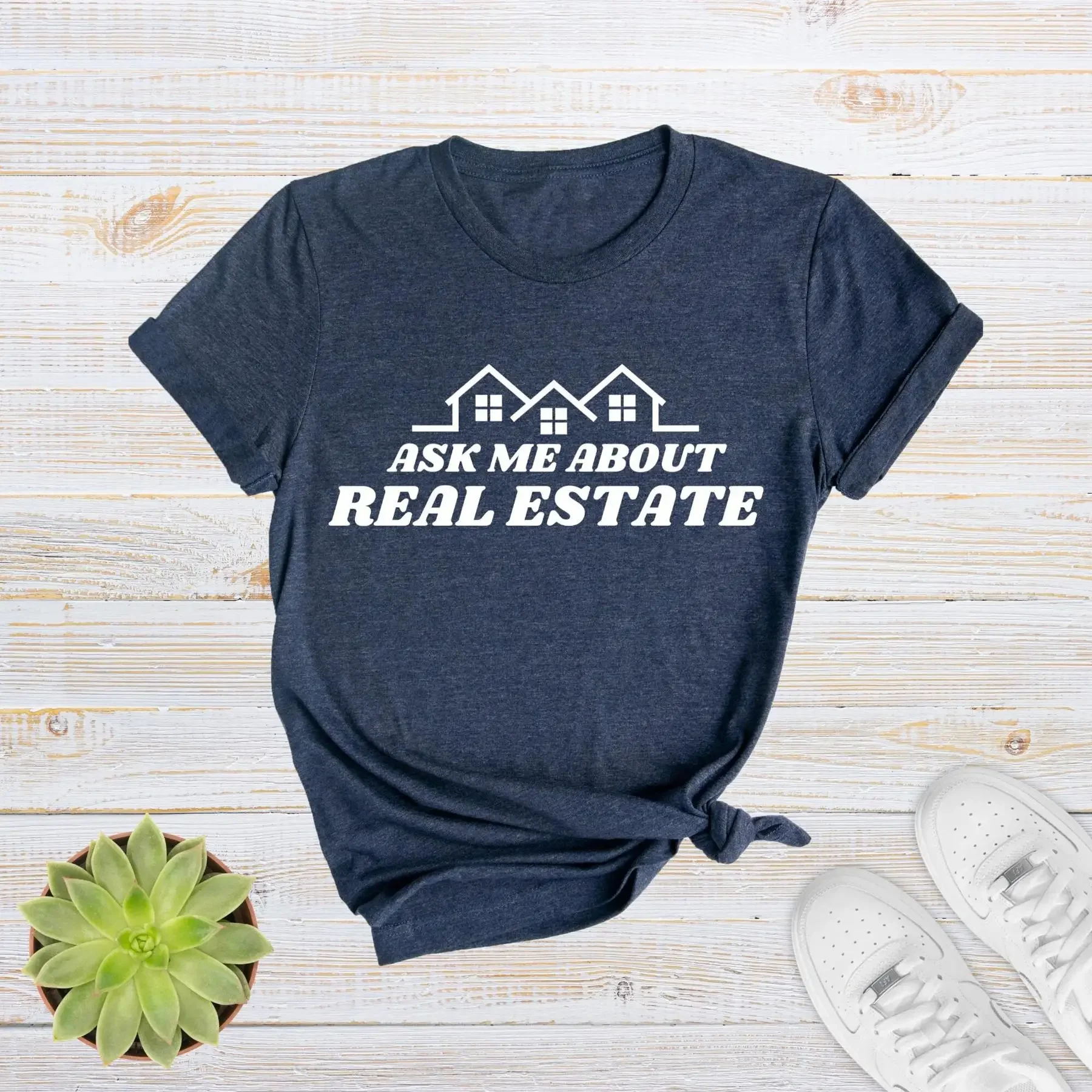 اسألني عن رخصة وكالة تي شيرت العقارات للبيع لـ Realtor Funny