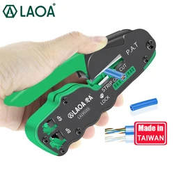 LAOA 6P 8P Network Crimping Pliers Network Cable Stripper Wire Cutter Cutting Plier Network installation Repair Made in Taiwan