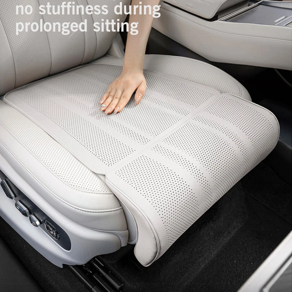 Car Seat Cushion with Leg Support Universal Protection Cover For Sedan with Extension Leg Rest Padding Relieve Fatigue