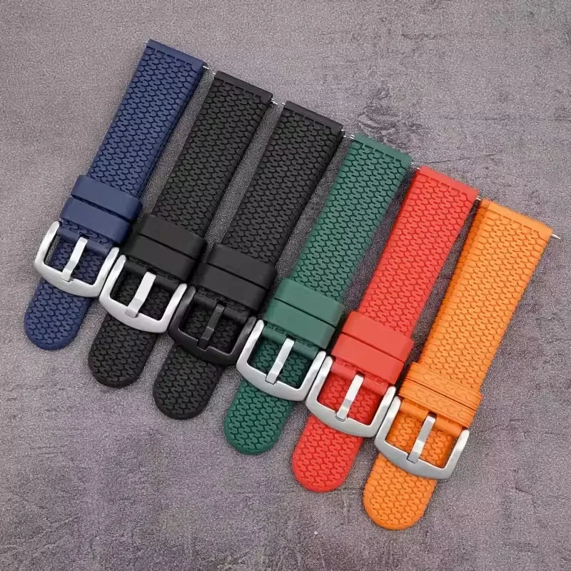 Quick release Tire pattern strap are suitable for Samsung for Seiko for Casio for Rolex smart watch TPU Silicone strap 22mm 24mm