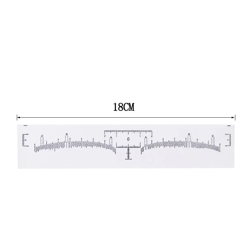 Линейка одноразовая для татуажа бровей, 100/50 шт.